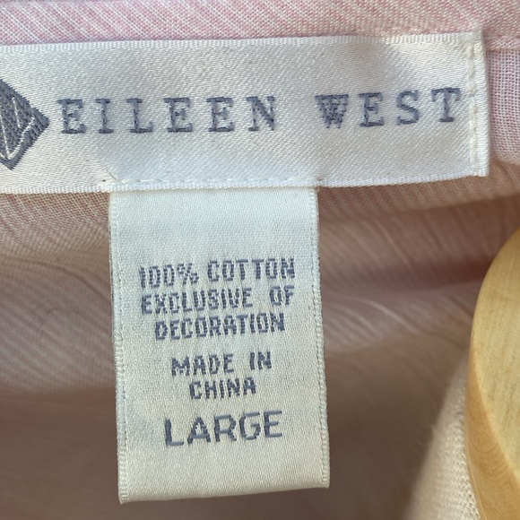 NWT 100% Cotton EILEEN WEST Robe in SZ L - Picture 12 of 12